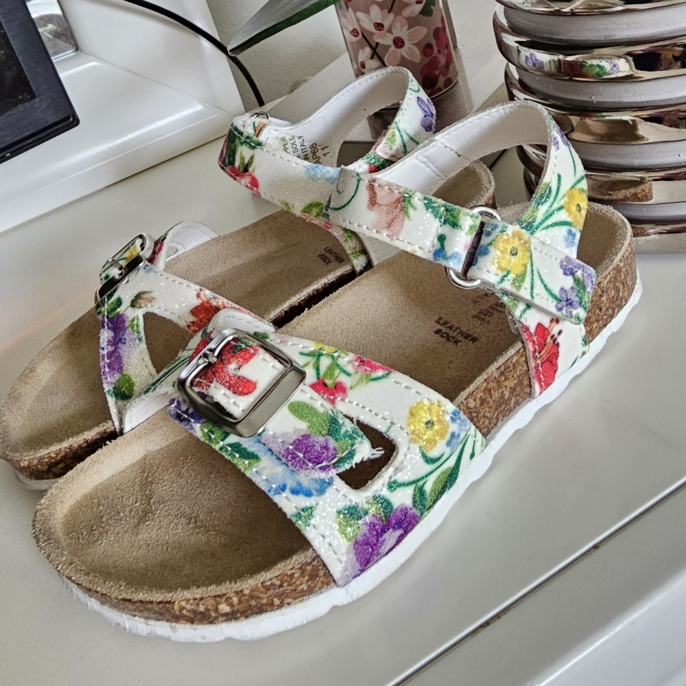 Giulia Palai Floral Toddler Sandal
